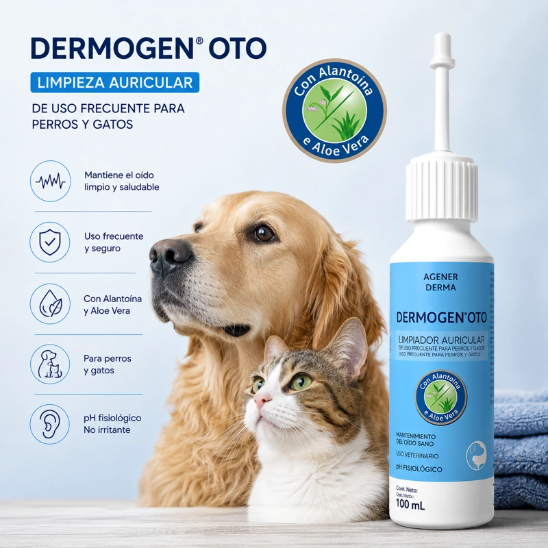 LIMPIA OIDOS PERROS GATOS DERMOGEN OTO LIMPIADOR OÍDOS 100 ML - 4