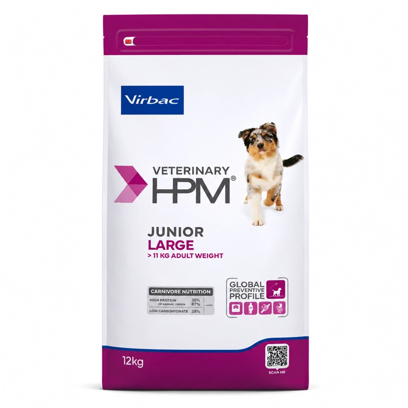 ALIMENTO SECO PERROS CACHORRO JUNIOR VIRBAC RAZA GRANDE 12 KG HPM DOG SPECIAL - 1