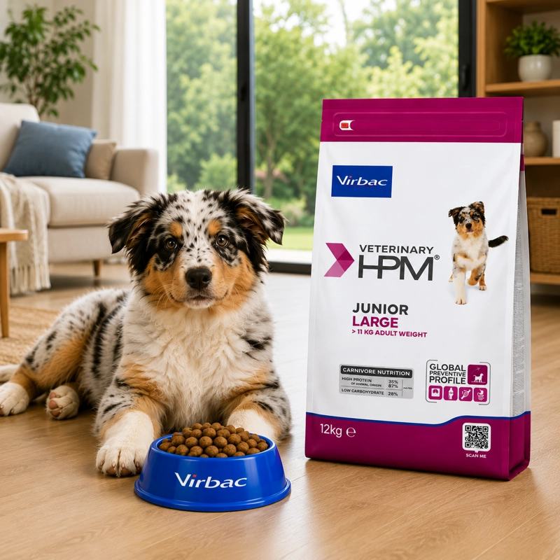 ALIMENTO SECO PERROS CACHORRO JUNIOR VIRBAC RAZA GRANDE 12 KG HPM DOG SPECIAL - 5