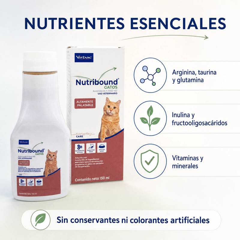 SUPLEMENTO GATO VIRBAC 150 ML NUTRIBOUND JARABE - 2
