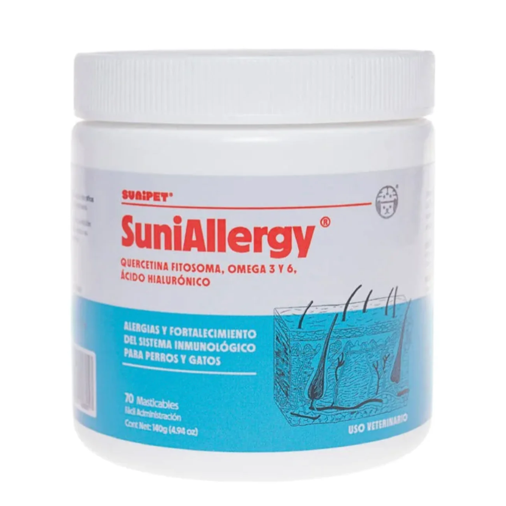 SUPLEMENTO PERROS GATOS SUNIPET SUNIALLERGY 70 GOMITAS - 1