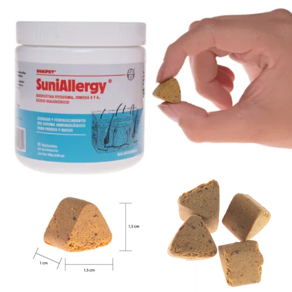 SUPLEMENTO PERROS GATOS SUNIPET SUNIALLERGY 70 GOMITAS - 2