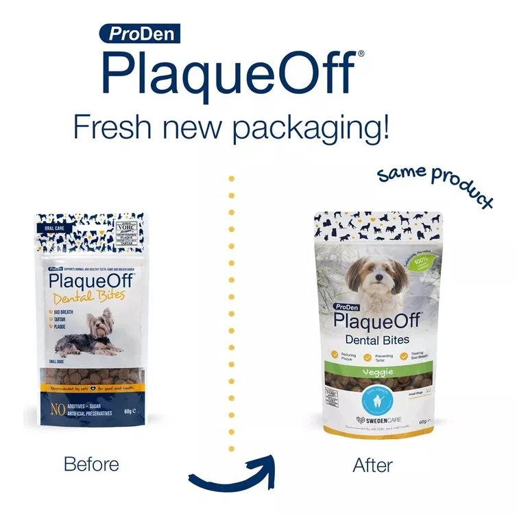 CUIDADO DENTAL PERROS PRODEN PLAQUEOFF BITES VEGGIE 60 GR (VCTO 30/1) - 2