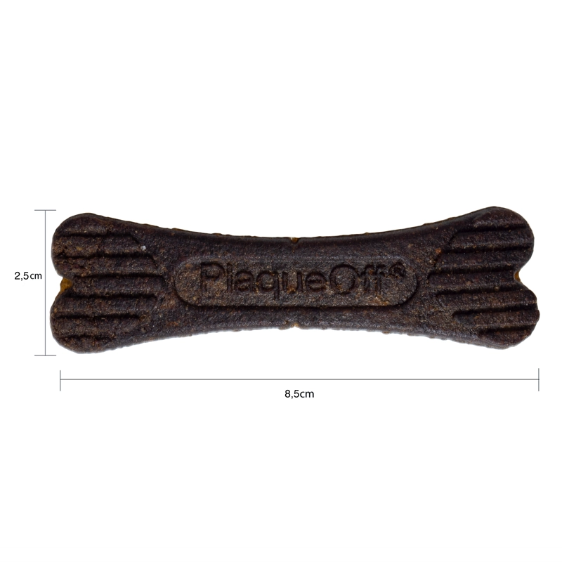 CUIDADO DENTAL PERROS PRODEN PLAQUEOFF HUESO MANTEQUILLA MANI BANANA 340 GR - 2