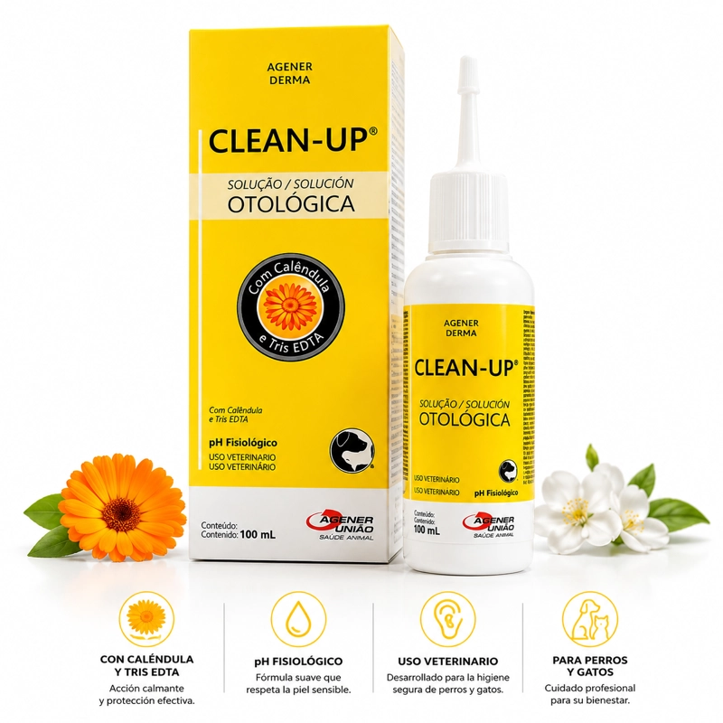 LIMPIA OIDOS PERROS GATOS CLEAN UP SOLUCIÓN OTOLÓGICA 100 ML - 3