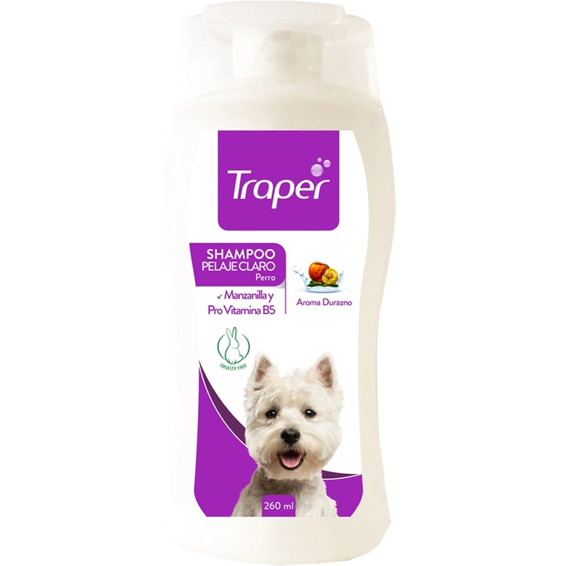 SHAMPOO PELAJE CLARO AROMA DURAZNO TRAPER 260 ML - 1