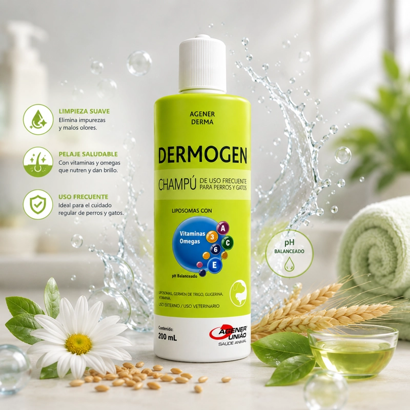 SHAMPOO PERROS GATOS DERMOGEN 200 ML - 5