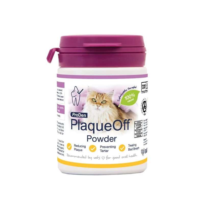 CUIDADO DENTAL GATOS PRODEN PLAQUEOFF POLVO LIMPIEZA DIENTES 40 GR - 1