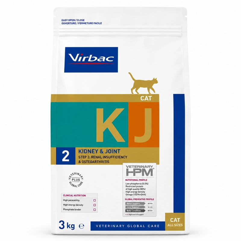 HPM VIRBVIRBAC HPM CAT KIDNEY & JOINT 2 3 KG - ALIMENTO RENAL PARA GATOS CON ERC IRIS 2 - 1