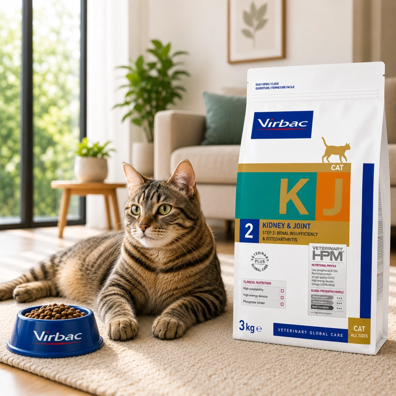 HPM VIRBVIRBAC HPM CAT KIDNEY & JOINT 2 3 KG - ALIMENTO RENAL PARA GATOS CON ERC IRIS 2 - 5