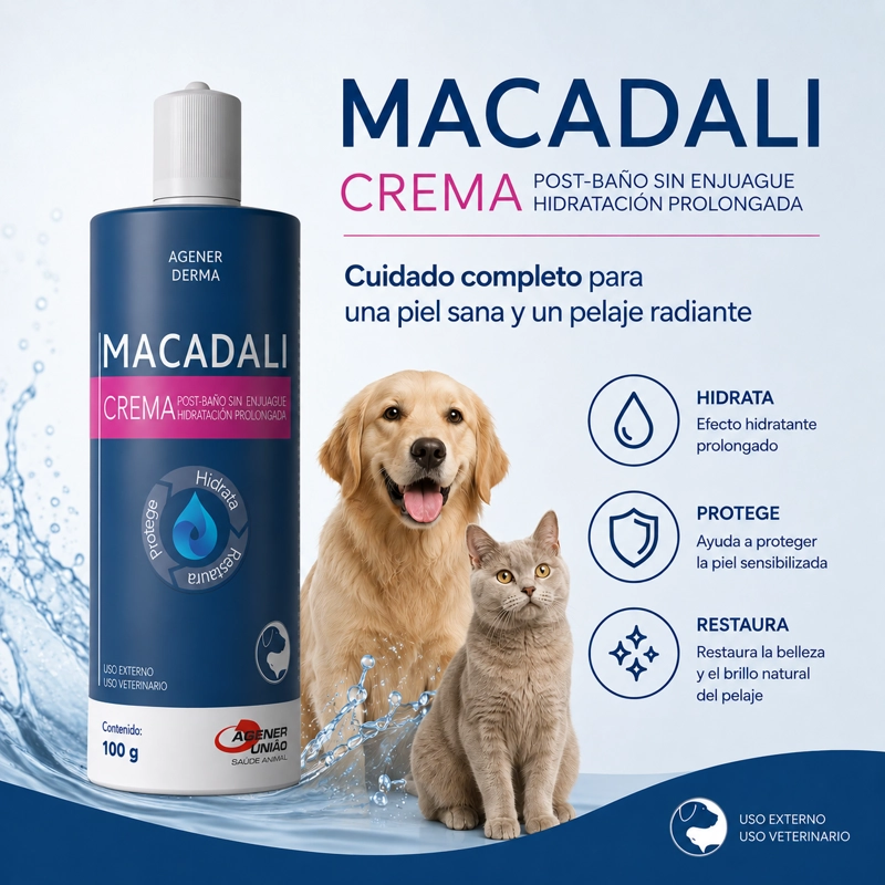 CREMA PERROS GATOS MACADALI HIDRATANTE 100 ML (VCTO 01/11) - 3