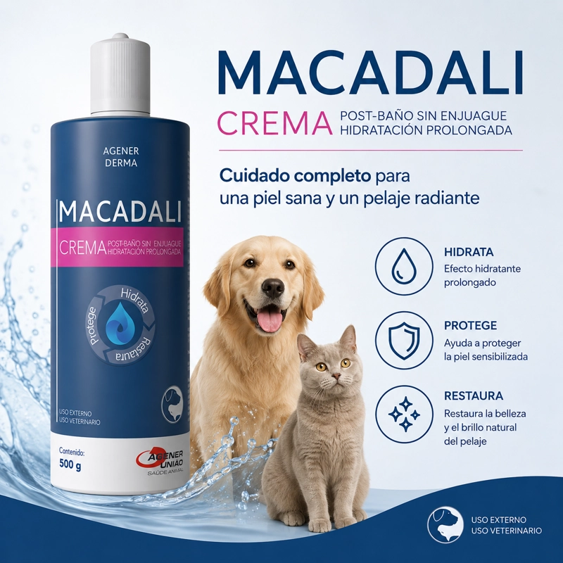 CREMA PERROS GATOS MACADALI HIDRATANTE 500 ML (VCTO 01/11) - 4