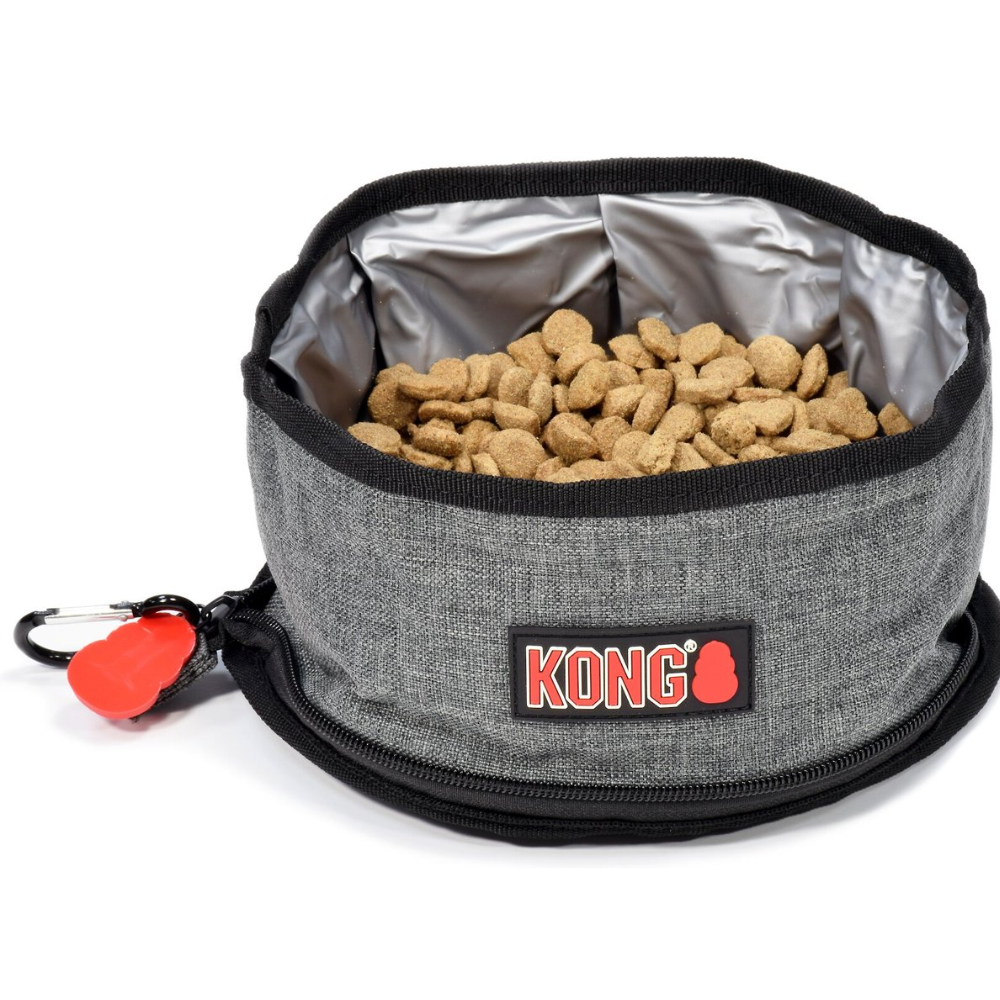 PLATO PERROS GATOS DOBLE VIAJE PLEGABLE KONG - 2