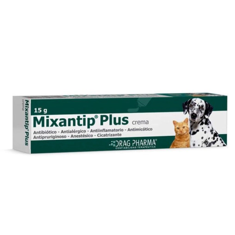 CREMA PERROS GATOS DRAG PHARMA MIXANTIP PLUS 15 GR - 2