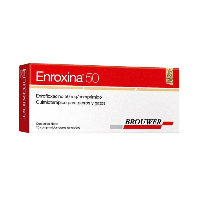 ENROXINA 50 MG BROUWER 10 COMPRIMIDOS - 1