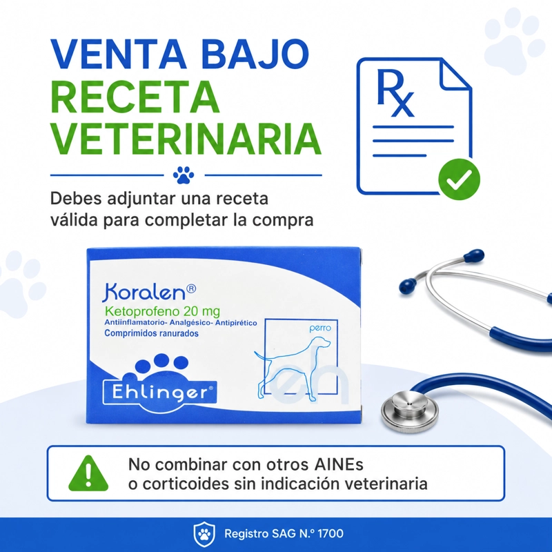 KORALEN KETOPROFENO 20 MG PERROS 10 COMPRIMIDOS - 4