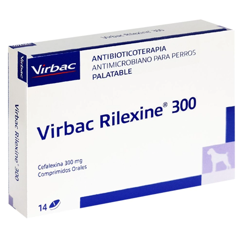 RILEXINE 300 VIRBAC 14 COMPRIMIDOS - 1