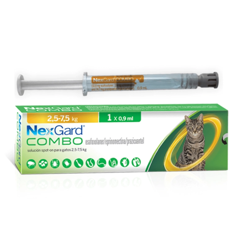 NEXGARD COMBO GATOS 1 COMP 2,5 A 7,5 KG - 1