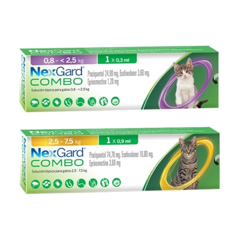 NEXGARD COMBO GATOS 1 COMP 2,5 A 7,5 KG - 2