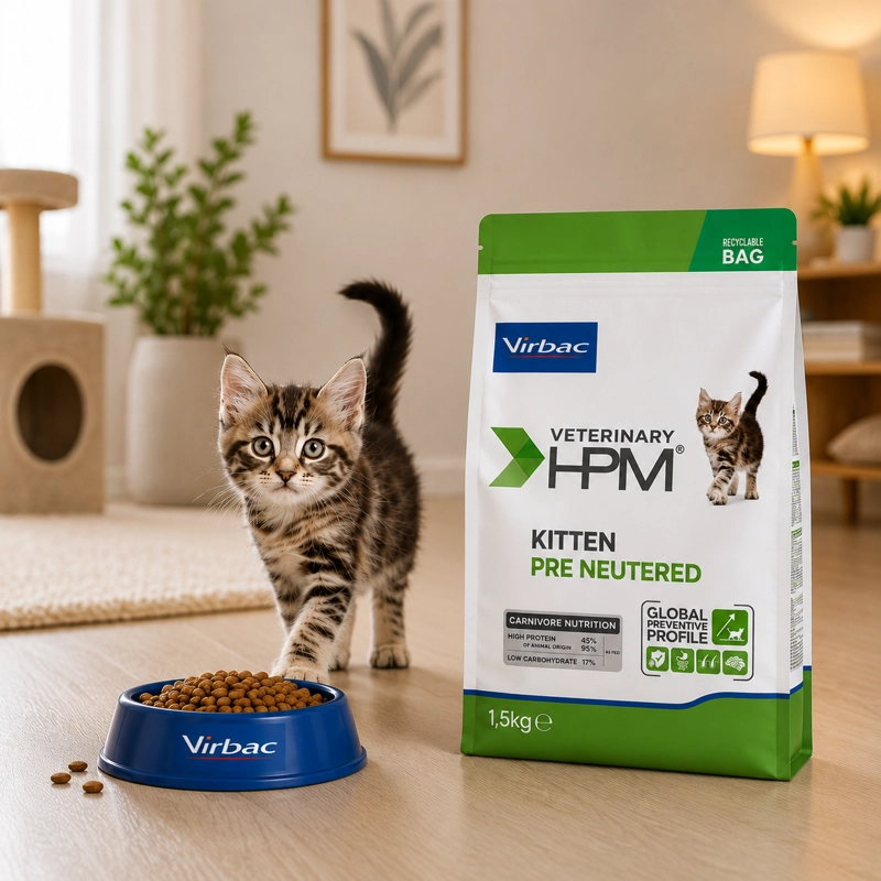 VIRBAC HPM KITTEN PRE NEUTERED CAT 1.5 KG - ALIMENTO PARA GATITOS - 5