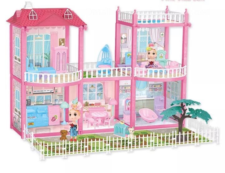 CASA DE MUÑECAS DREAM HOUSE ROSADO - 1