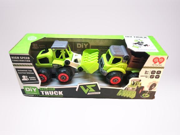 AUTOS ARMABLES DIY STORE VERDES CON DESTORNILLADOR - 1