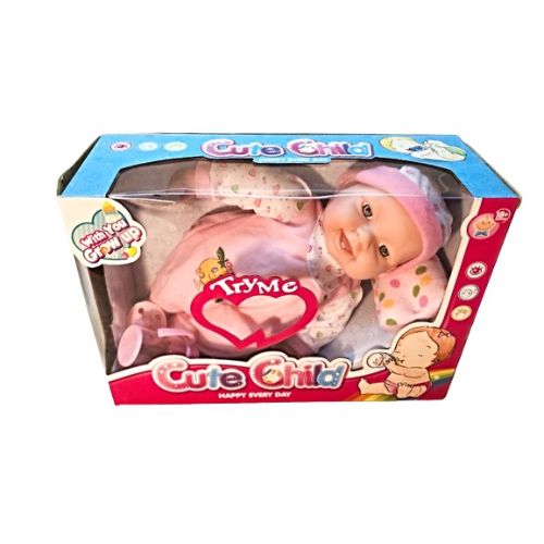 BEBÉ IMPORTADORA JMT ROSADO VOCES IC 12 PLGS - 2