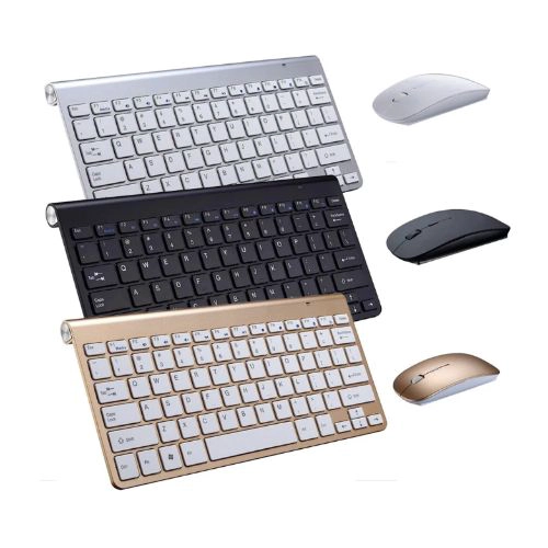 SET TECLADO WINDOWS INALÁMBRICO IMPORTADORA JMT K908 + MOUSE NEGRO - 1