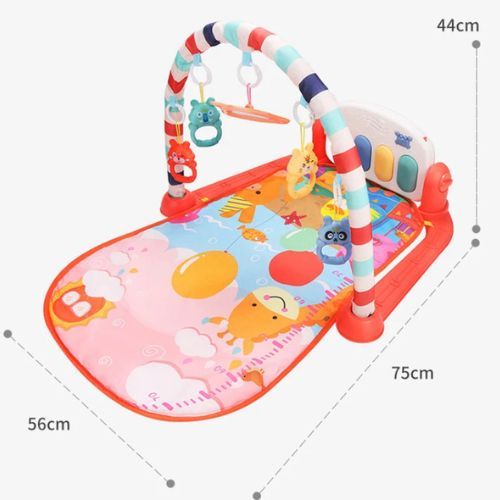 GIMNASIO IMPORTADORA JMT ALFOMBRA PIANO INFANTIL 3 EN 1 VERDE MANZANA - 3