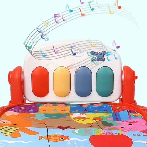 GIMNASIO IMPORTADORA JMT ALFOMBRA PIANO INFANTIL 3 EN 1 VERDE MANZANA - 4