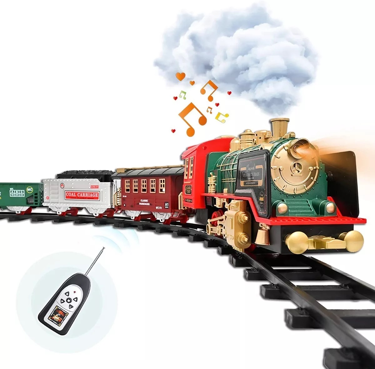 TREN ELECTRICO CON VAPOR Y CONTROL REMOTO - 1