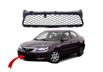 REJILLA DE PARACHOQUE CENTRAL MAZDA 3 2006-2007-2008-2009 - 2