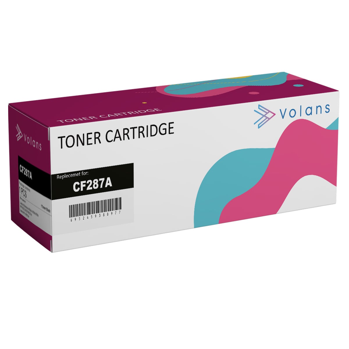 TONER ALTERNATIVO CF287A / 287A / 87A NEGRO - 1