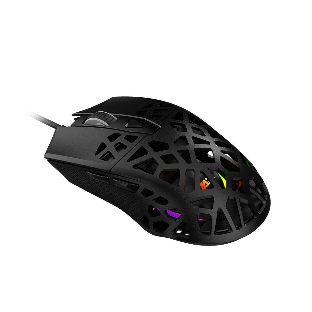 MOUSE GAMER RGB 12.600 DPI – AJAZZ AJ339 NEGRO - 2