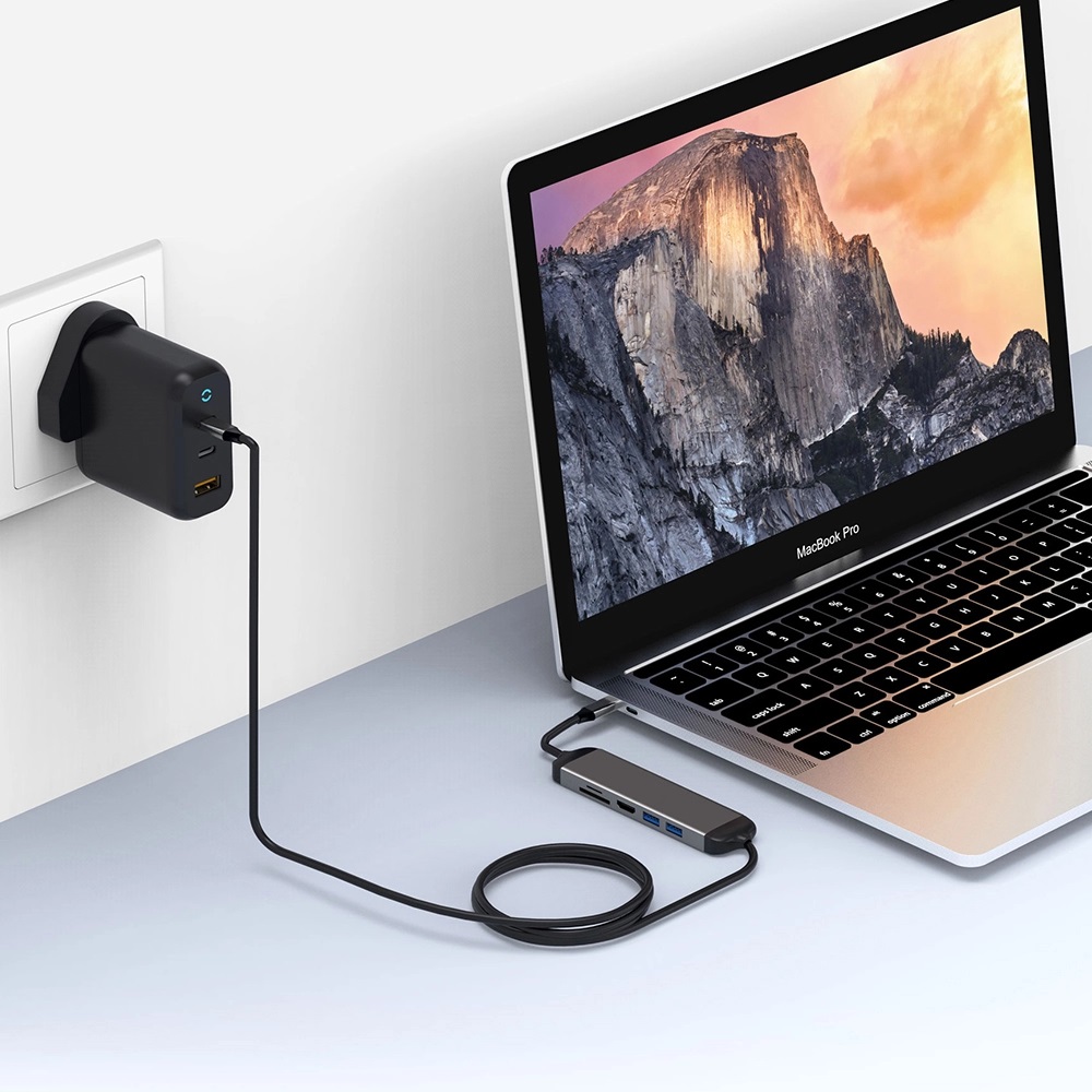 HUB USB TIPO C, 6 EN 1 - 3