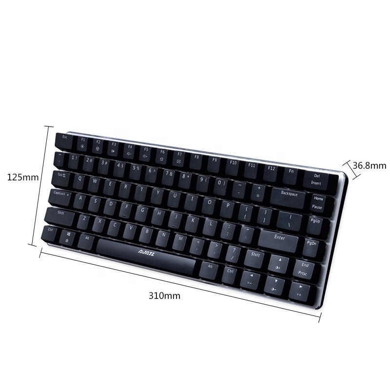 TECLADO MECANICO SWITCH BLACK - AJAZZ AK33 MATTE EN COLOR NEGRO - 2