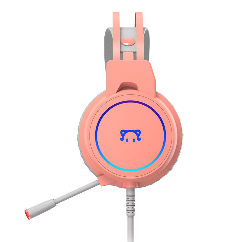 AUDIFONOS GAMER 3.5MM - DAIDAI STH200 ROSA - 2