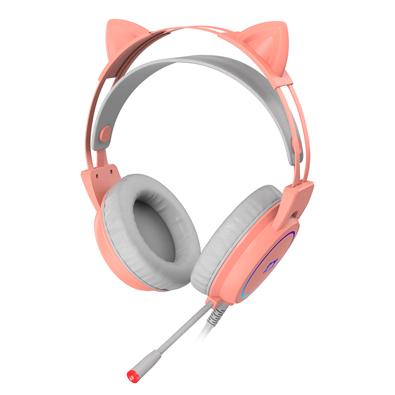 AUDIFONOS GAMER 3.5MM - DAIDAI STH200 ROSA - 3