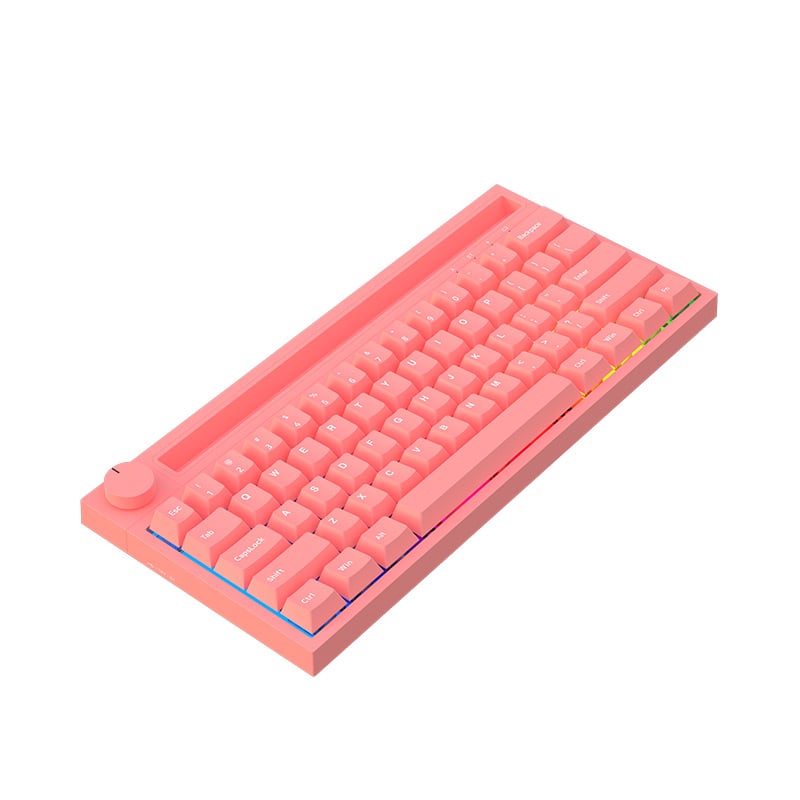 TECLADO WINDOWS / MAC OS AJAZZ MECÁNICO BLUETOOTH FULL RGB SWITCH PINK K620T V2 PINK - 2