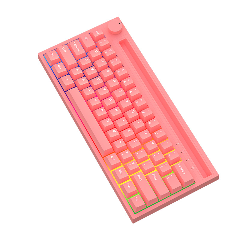 TECLADO WINDOWS / MAC OS AJAZZ MECÁNICO BLUETOOTH FULL RGB SWITCH PINK K620T V2 PINK - 3