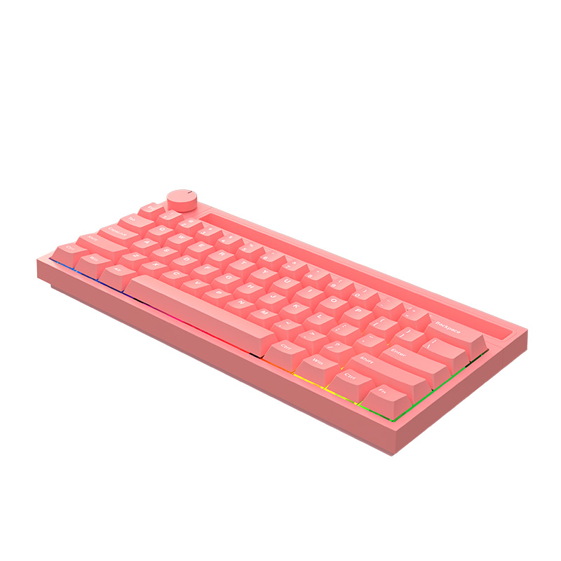 TECLADO WINDOWS / MAC OS AJAZZ MECÁNICO BLUETOOTH FULL RGB SWITCH PINK K620T V2 PINK - 4