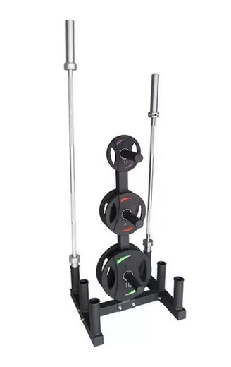 Rack Soporte 6 Barras 18 Discos Olímpicos 52 mm - 2