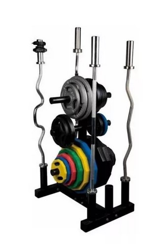 Rack Soporte 6 Barras 18 Discos Olímpicos 52 mm - 3