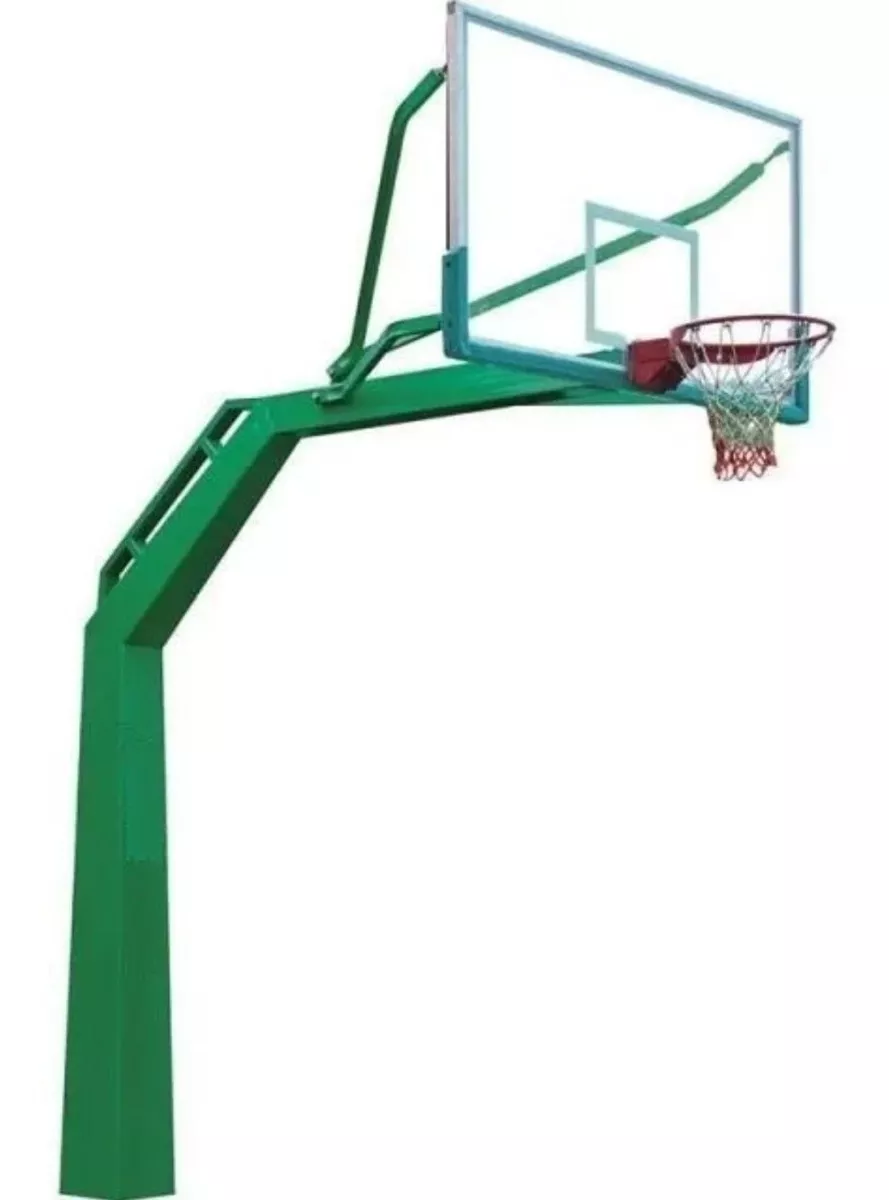 TORRE DE BASKETBALL JUGUETÓN VIDRIO TEMPLADO FIJA ACERO CON TABLERO PROFESIONAL - 1