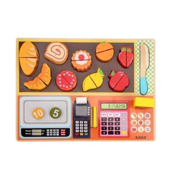 JUEGO MADERA JUGUETÓN MULTICOLOR ENCAJE SET ALMACÉN MONTESSORI - 2