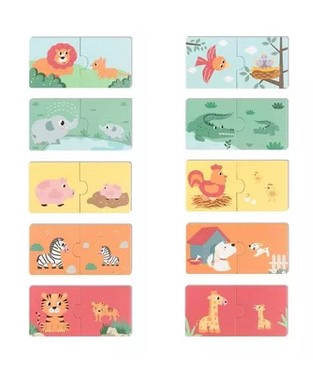 JUEGO DIDÁCTICO JUGUETÓN MULTICOLOR PUZZLES ASOCIACIONES 3 CAJAS MONTESSORI - 2