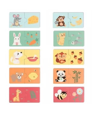 JUEGO DIDÁCTICO JUGUETÓN MULTICOLOR PUZZLES ASOCIACIONES 3 CAJAS MONTESSORI - 3