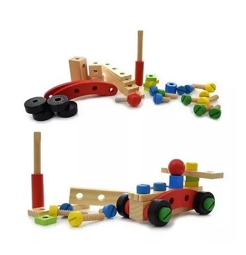 Juego Madera Set Herramientas y Piezas Xk-96 - 2