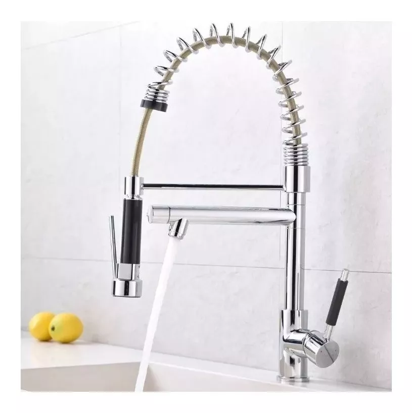 GRIFO JUGUETÓN LLAVE LAVAPLATOS MONOMANDO COCINA EXTENSIBLE TRIPLE - 1