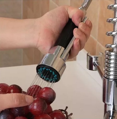 GRIFO JUGUETÓN LLAVE LAVAPLATOS MONOMANDO COCINA EXTENSIBLE TRIPLE - 2
